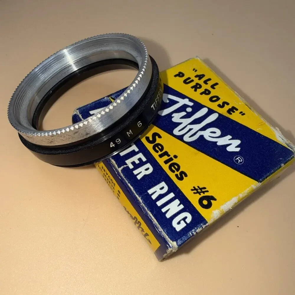 Vtg Tiffen Series 6 “601” Retaining Ring 49m Lens Camera Photography Accessory